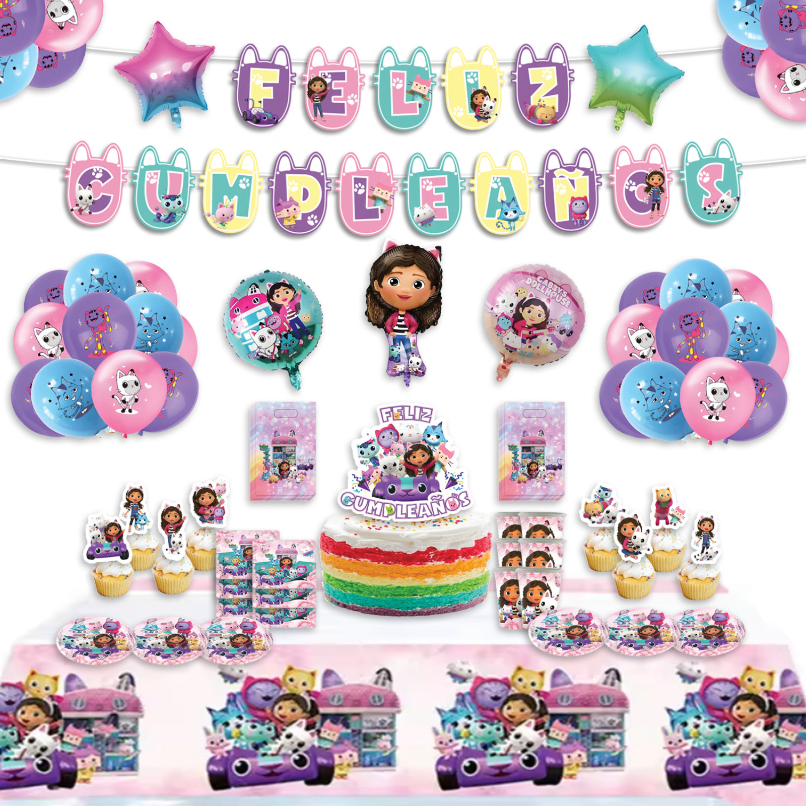 Cumpleaños La casa de Muñecas de Gabby