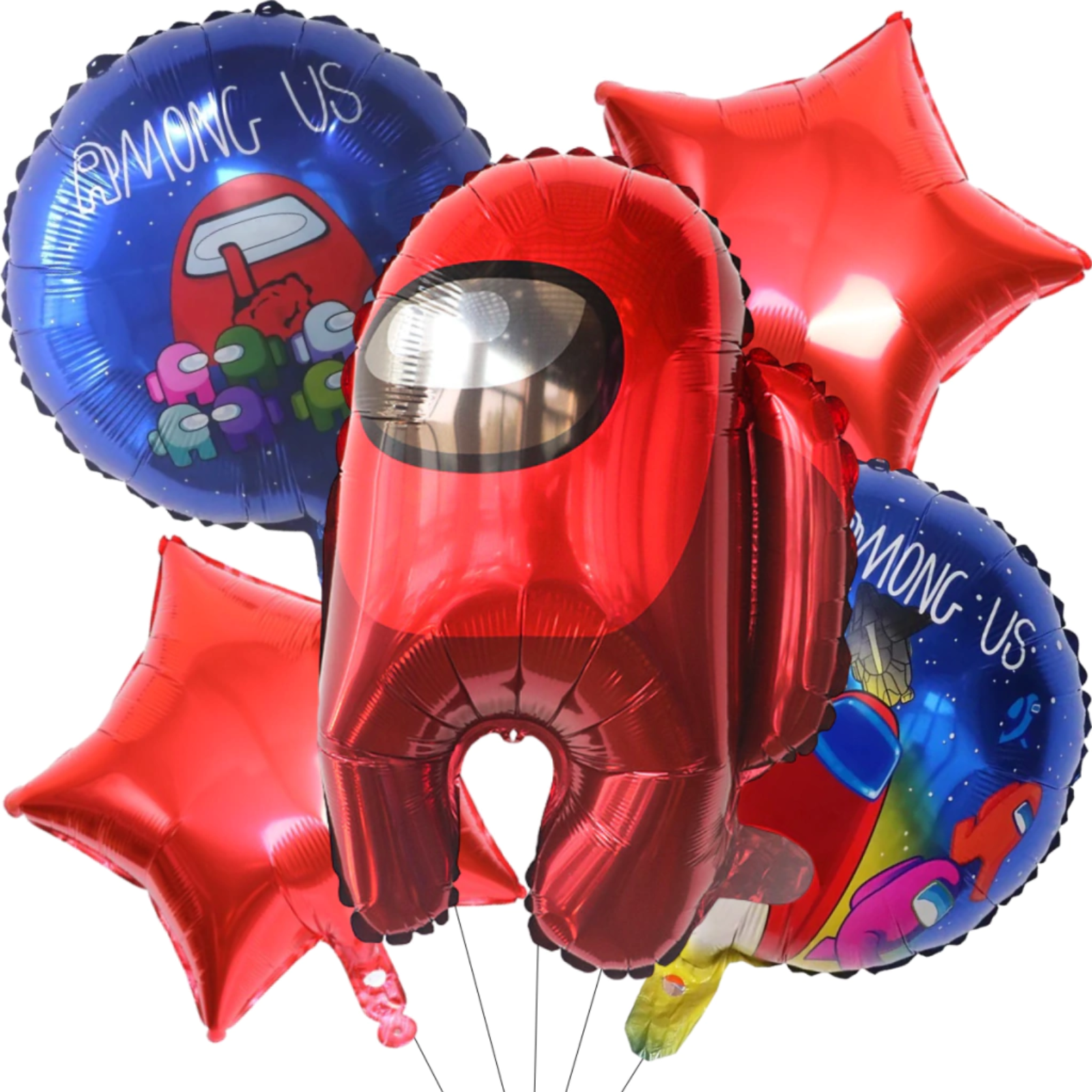 Set Globos Metalizados Amongus