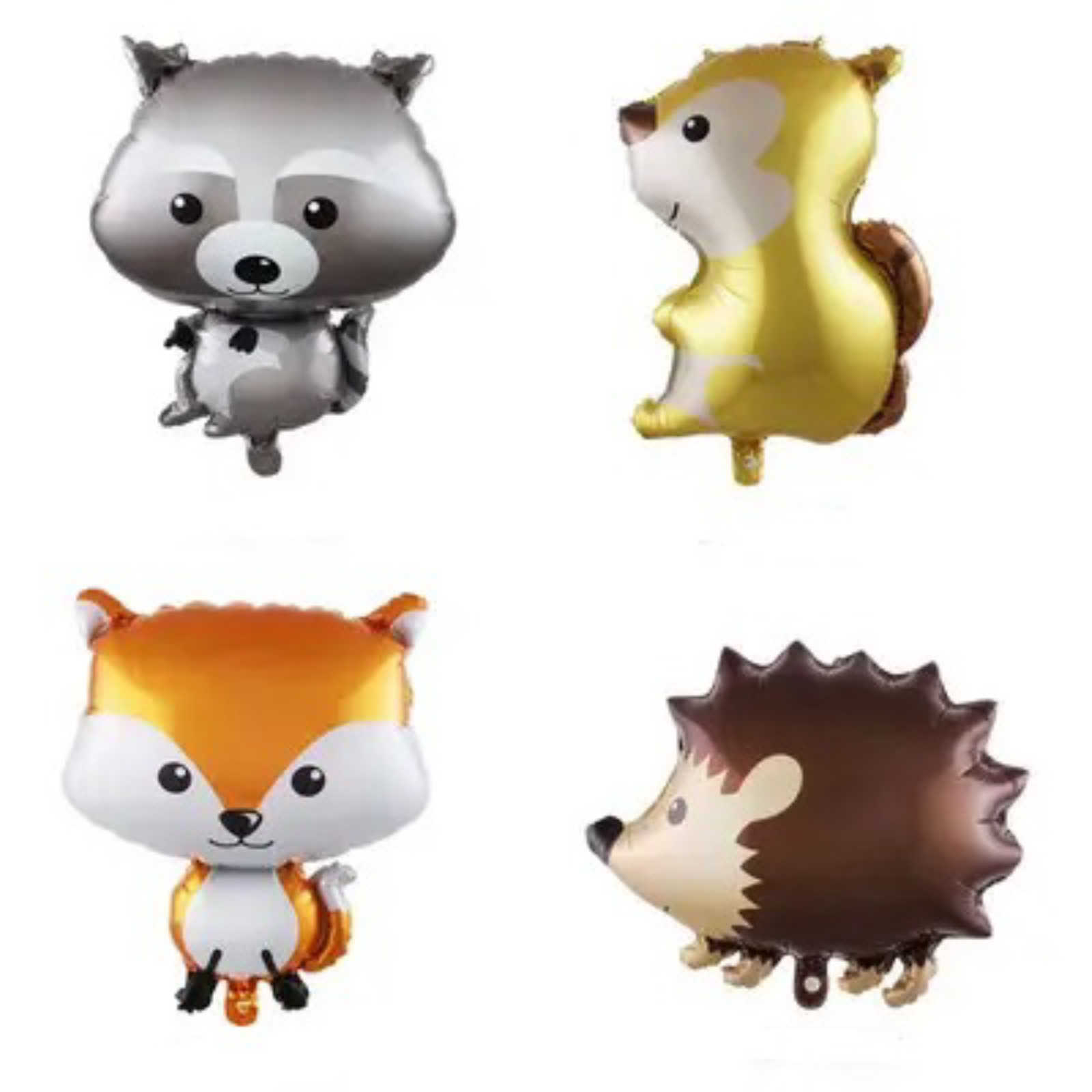 Set Globos Metalizados Animales del Bosque
