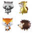 Set Globos Metalizados Animales del Bosque - foto 1
