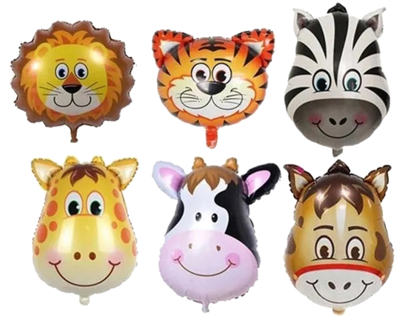 Set Globos Metalizados Animales de la selva