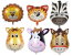 Set Globos Metalizados Animales de la selva - foto 1