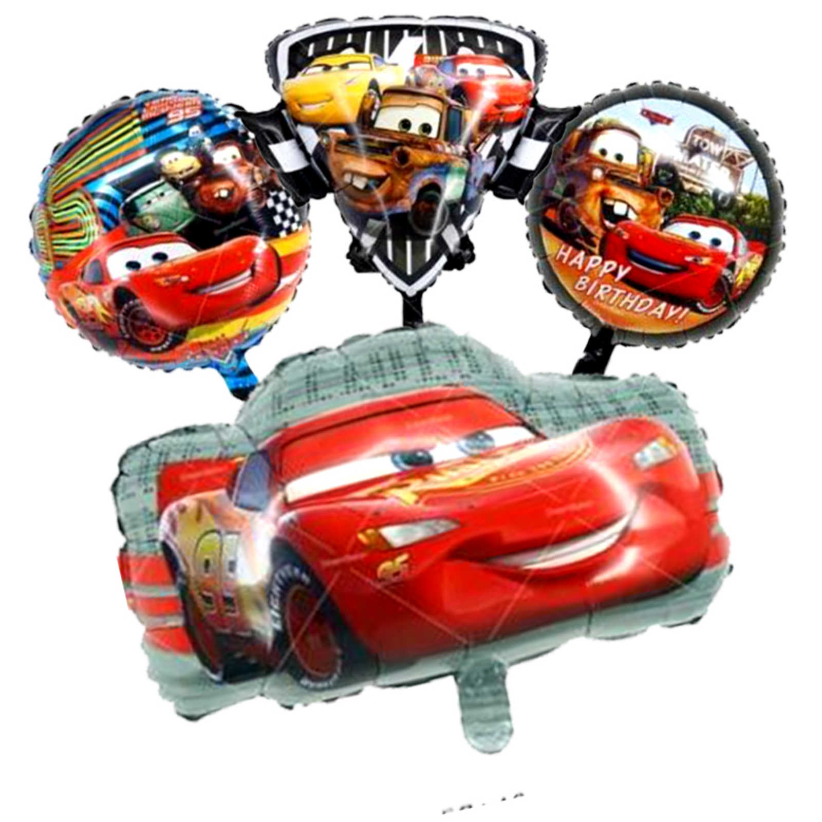 Set Globos Metalizados Cars