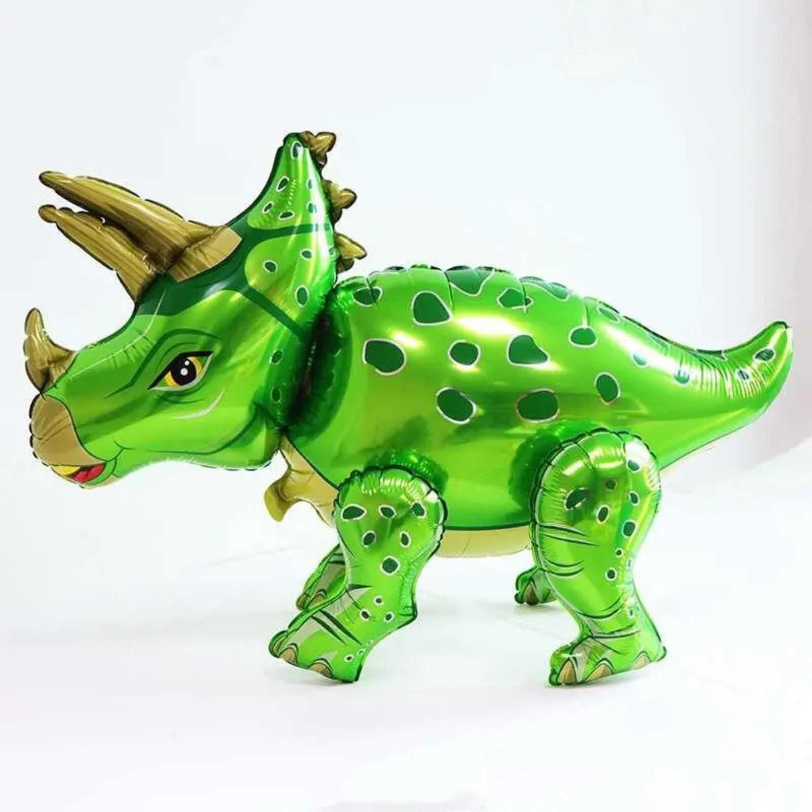 Set Globos Metalizados Dinosaurio Triceratops