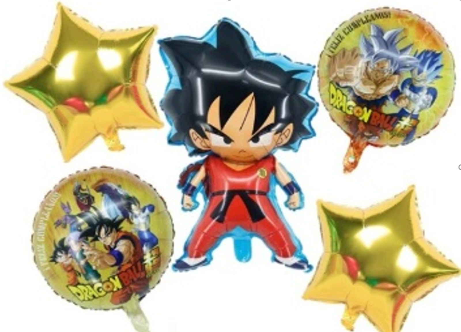 Set Globos Metalizados Dragon Ball