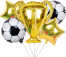Set Globos Metalizados Fútbol - foto 1
