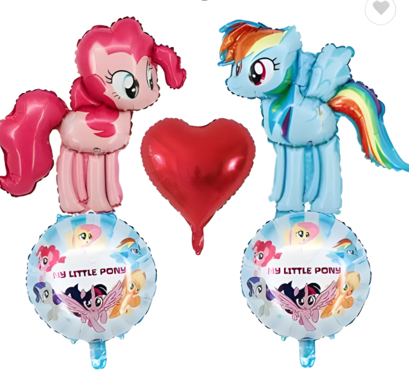 Set Globos Metalizados Little Pony