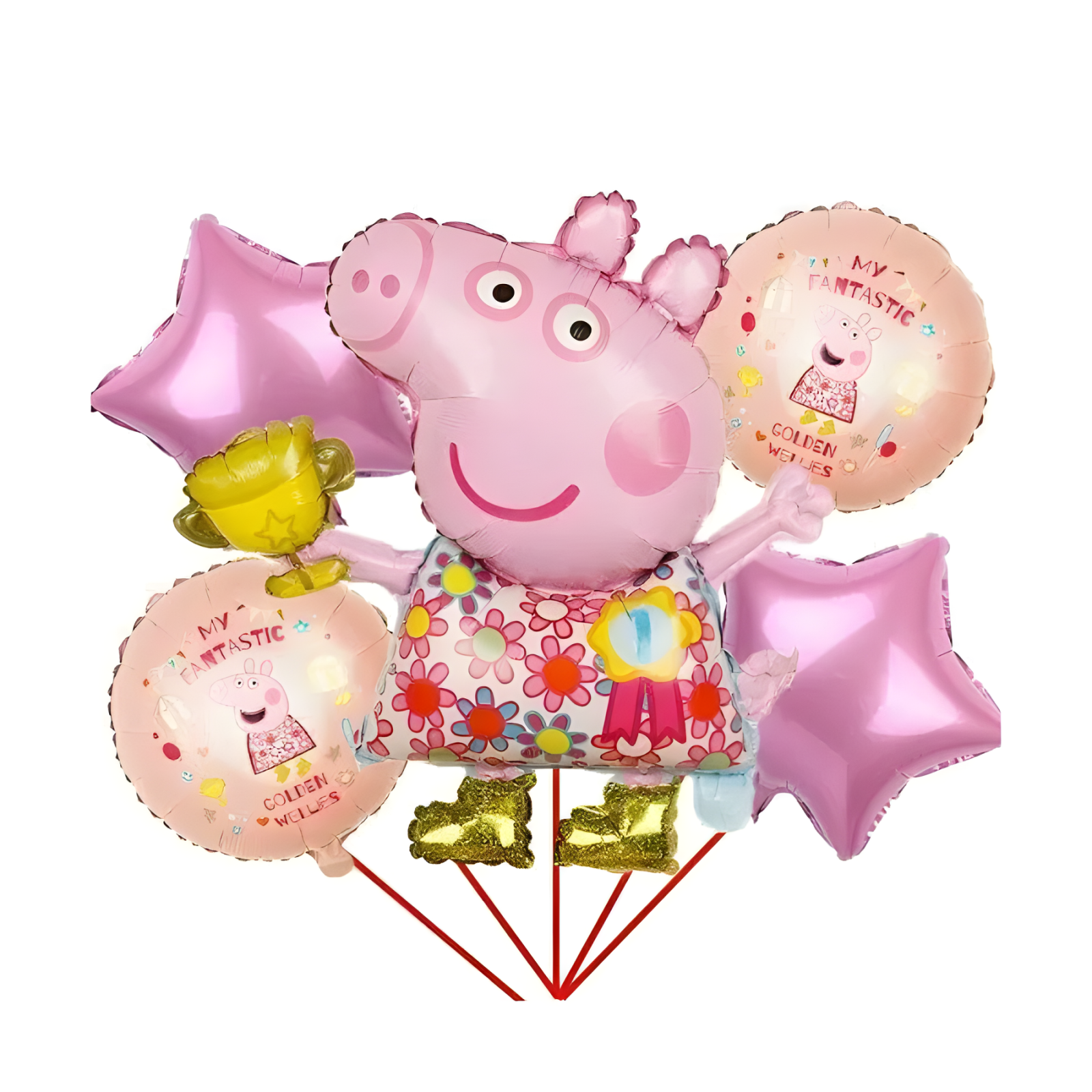 Set Globos Metalizados Peppa Pig