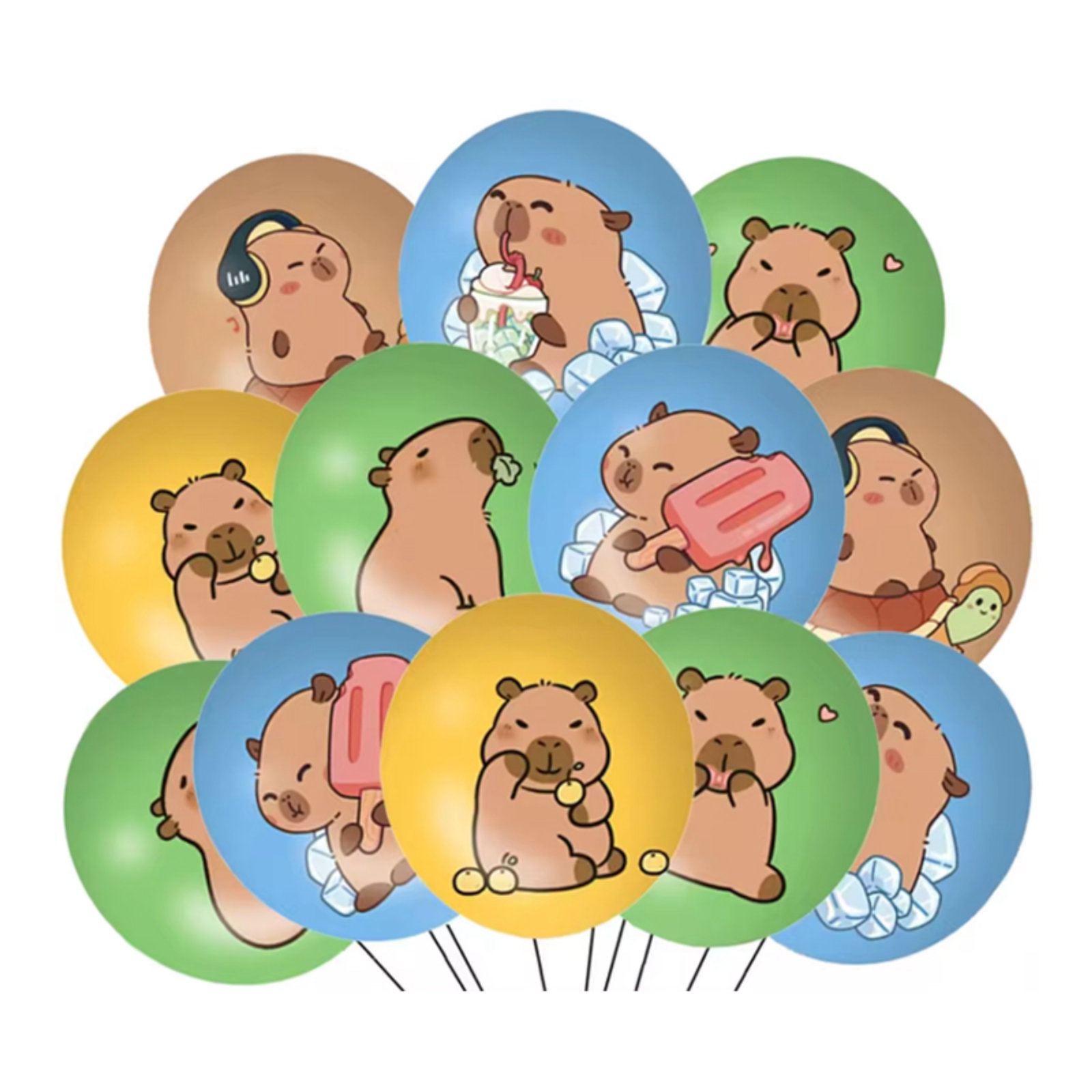 Set 18 Globos Capibara