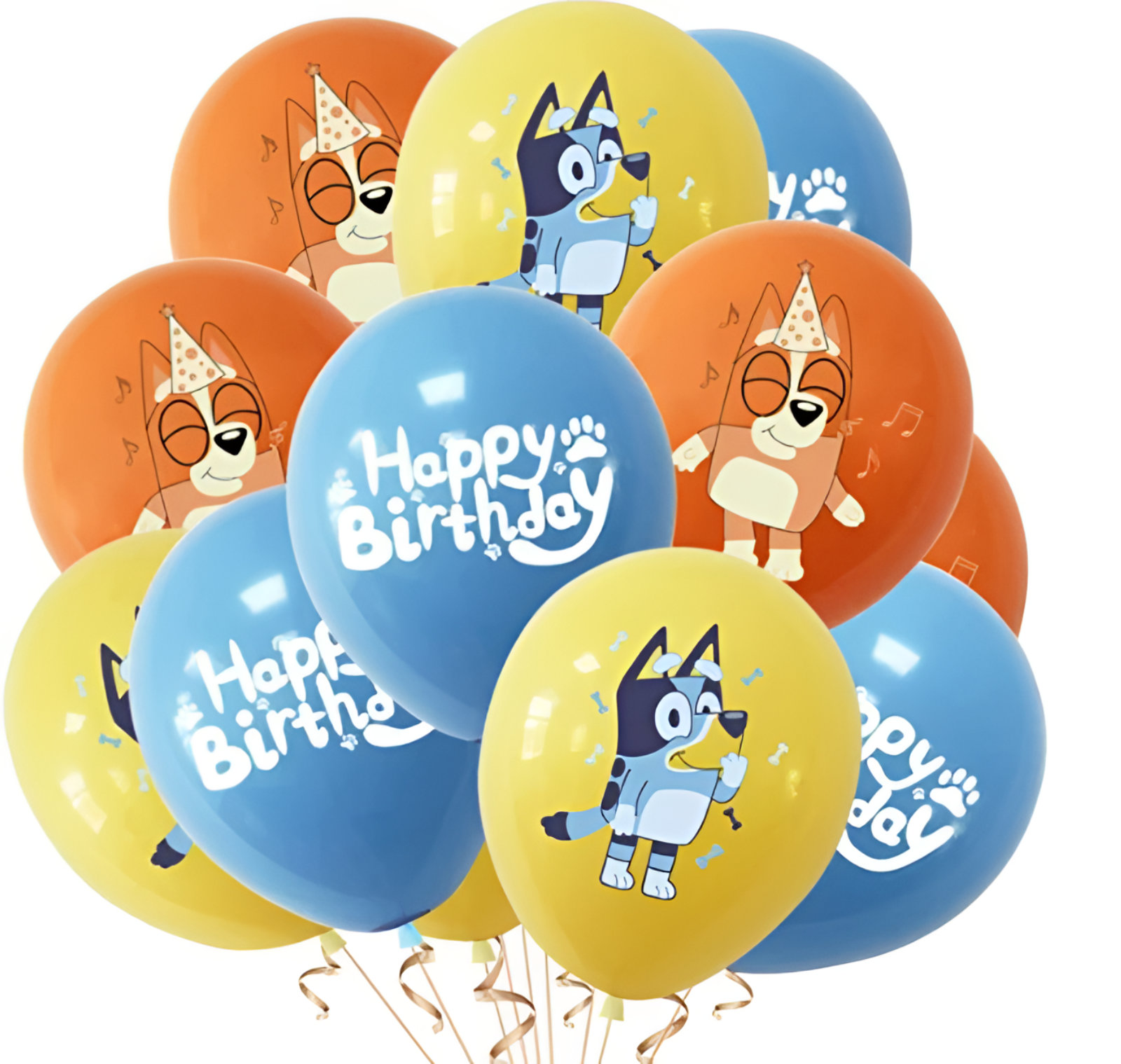 Set 18 Globos Perrito Blue