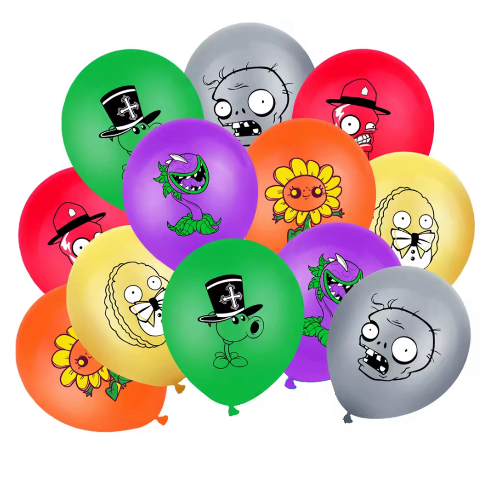 Set 18 Globos Plantas VS Zombies