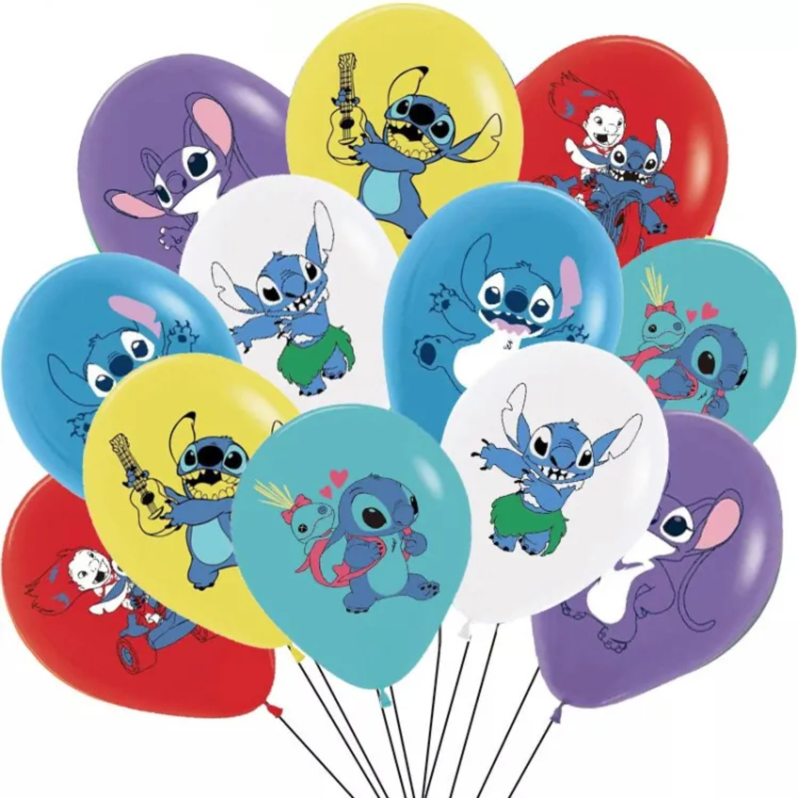 Set 18 Globos Stitch
