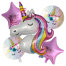 Set Cumpleaños Unicornio Globos - foto 2