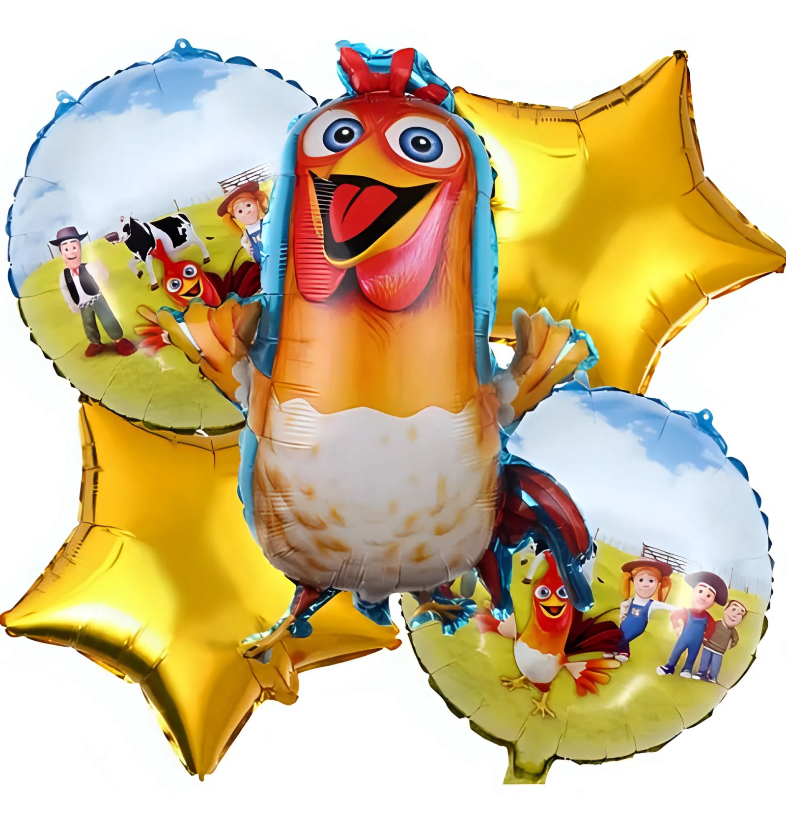 Set Globos Metalizados La Granja de Zenon