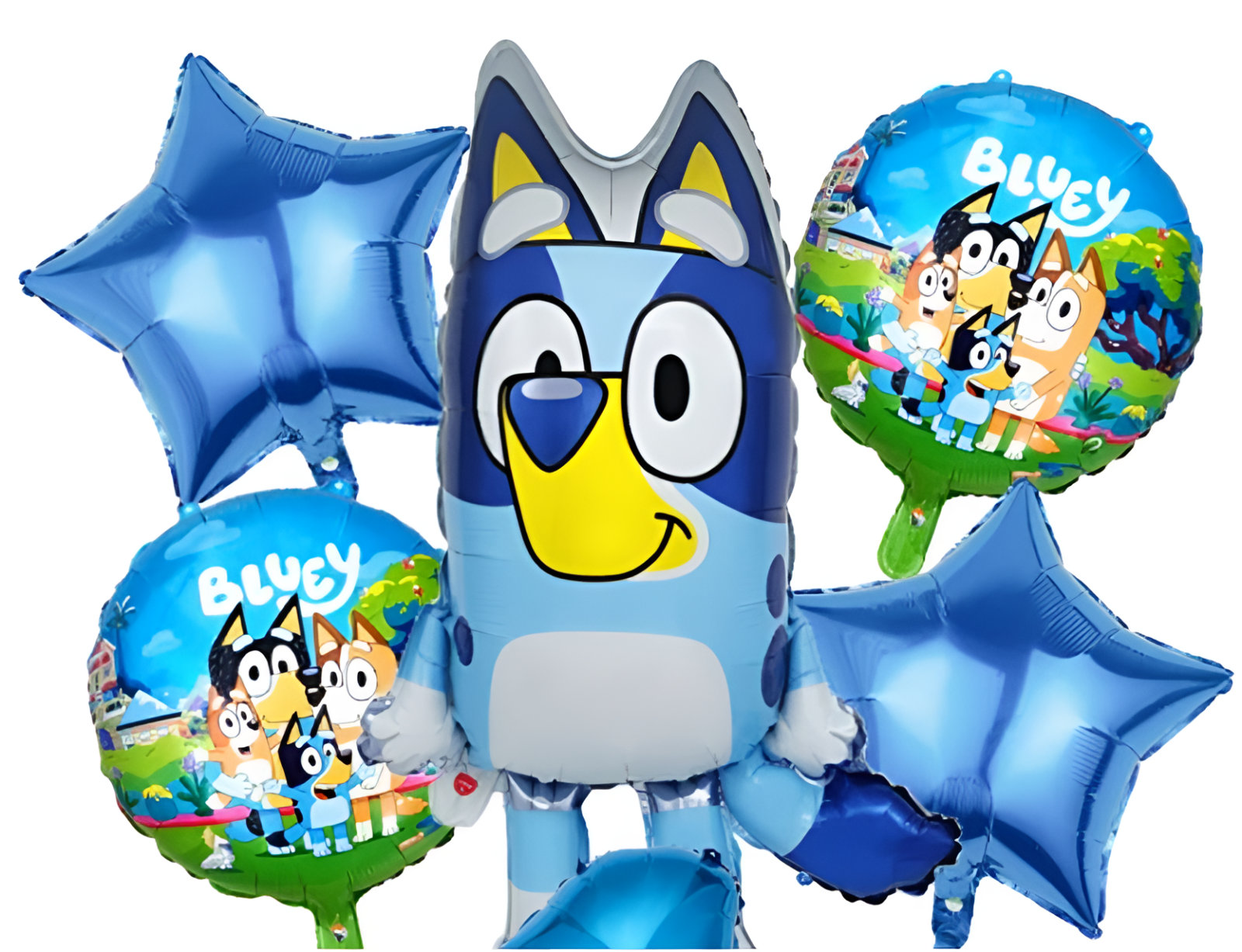 Set Globos Metalizados Perrito Blue
