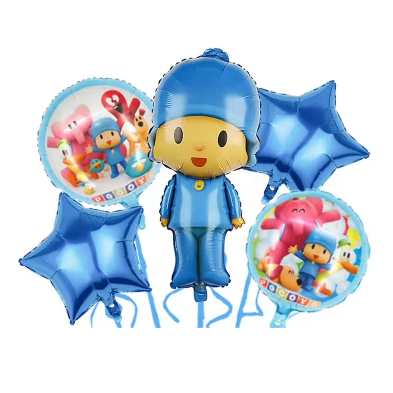 Set Globos Metalizados Pocoyó