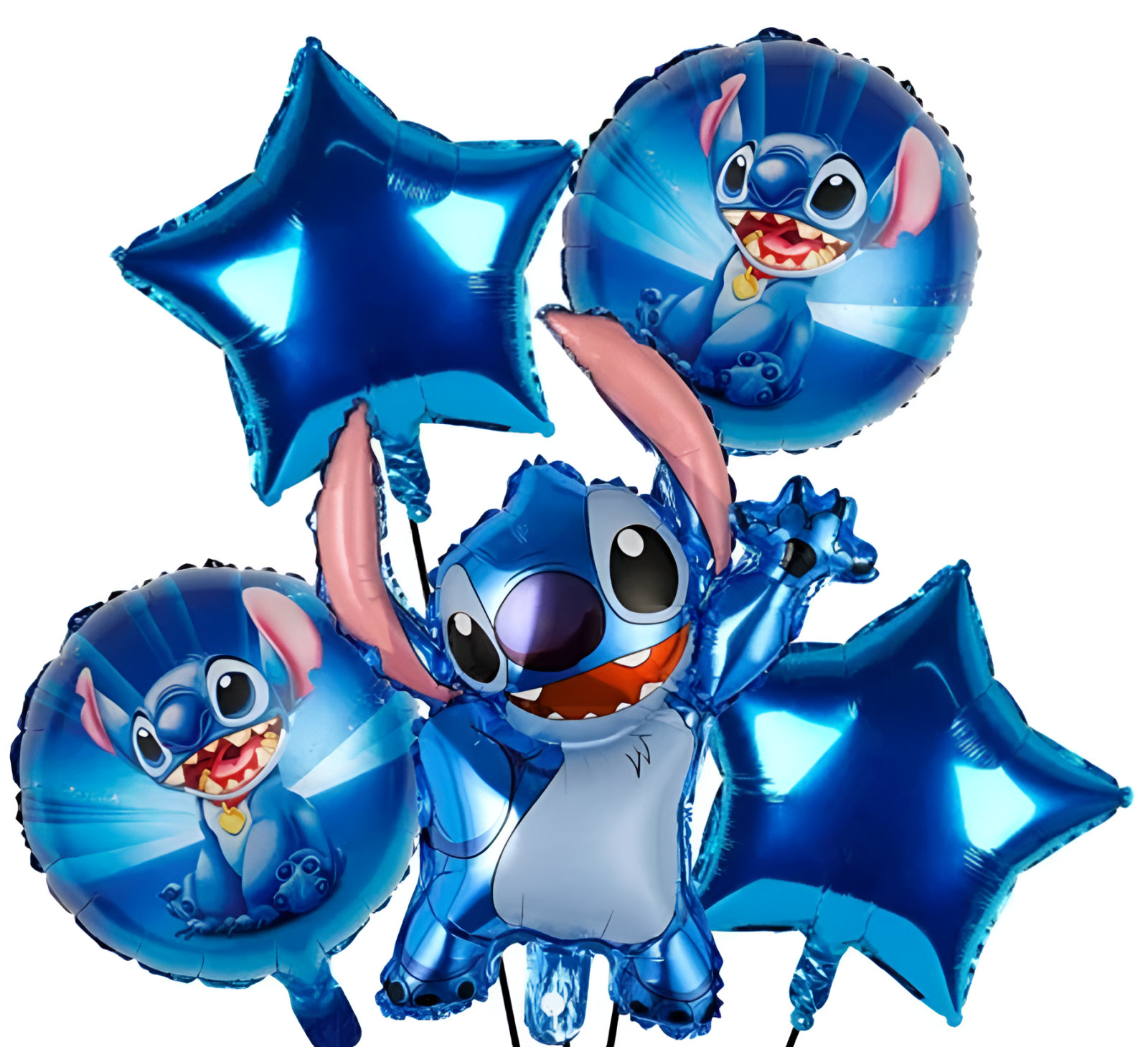Set Globos Metalizados Stich